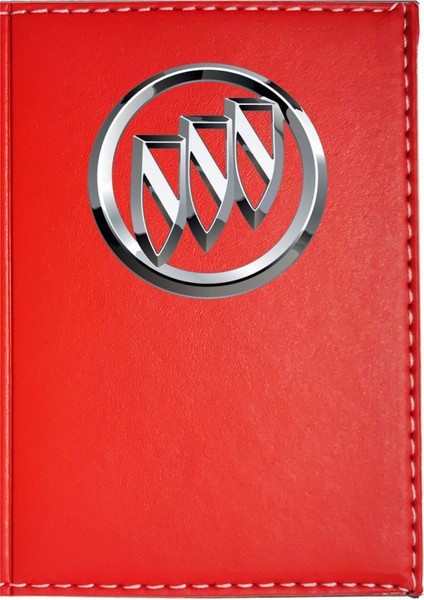 Buick Logolu Kırmızı Ruhsat Kabı