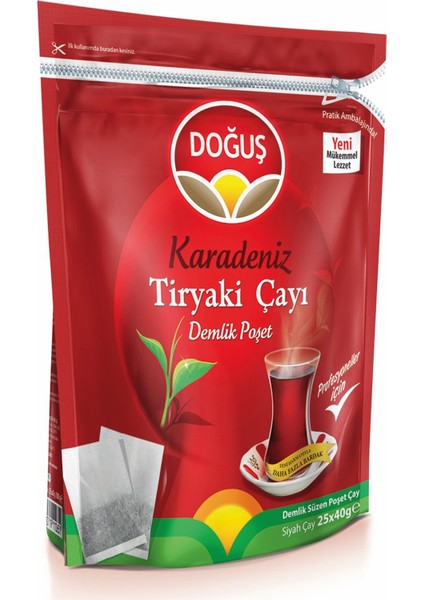 Karadeniz Tiryaki Demlik Poşet Çay 25X40 gr + Avantaj Bergamot Demlik Poşet Çay  40X25 gr