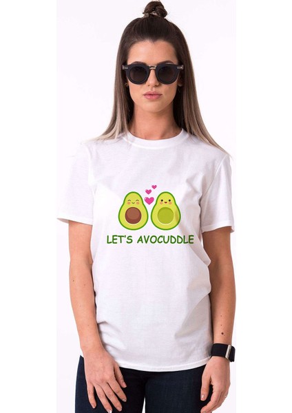 Let's Avocuddle Dijital Baskılı Unisex T-Shirt D01