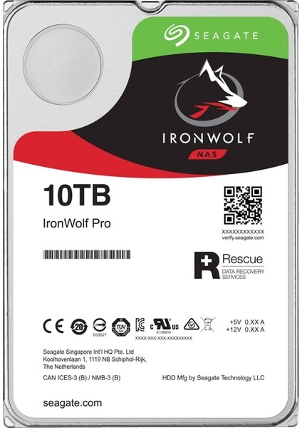 Ironwolf Pro 3.5 10TB 7200RPM 256MB Sata 3 Sabit Disk ST10000NE0008
