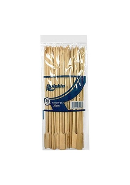 Dolphın Çöp Şiş Yassı 50'li 20 cm Dolphin 5 Paket