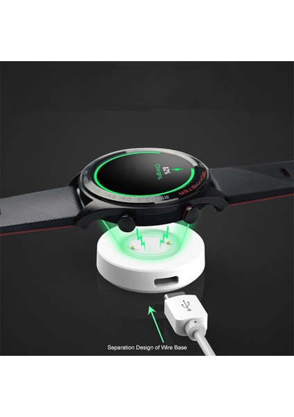 Huawei Watch Gt - Gt2 - Honor Watch Magic Manyetik Şarj Aygıtlı USB Kablo Beyaz - AL2362 fiyatları