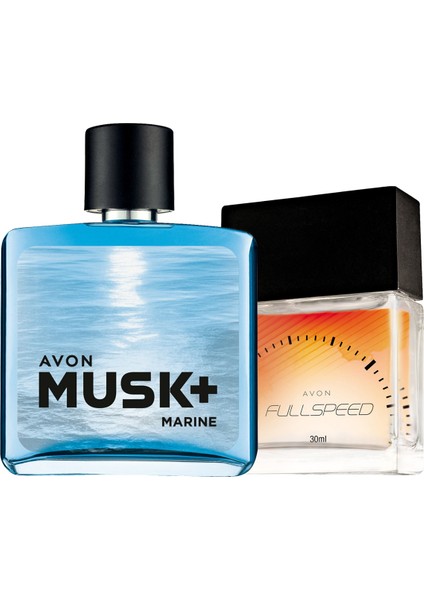 Musk Marine 75 ml Erkek Edt+Avon Fullspeed 30 ml Erkek Edt