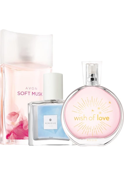 Soft Musk Wish Of Love Perceive Üçlü Kadın Parfüm  Set