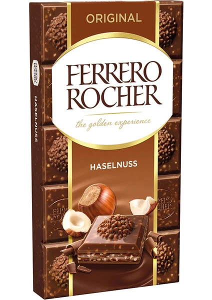 Rocher Original Hazelnut Chocolate Bar 90 gr