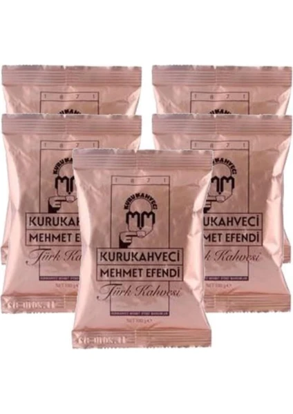 Kurukahveci Mehmet Efendi  Türk Kahvesi 100 gr x 5 Adet