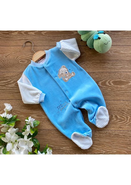 Kadife Bebek Tulum Ayı Tavşan Ekru Pembe Mavi