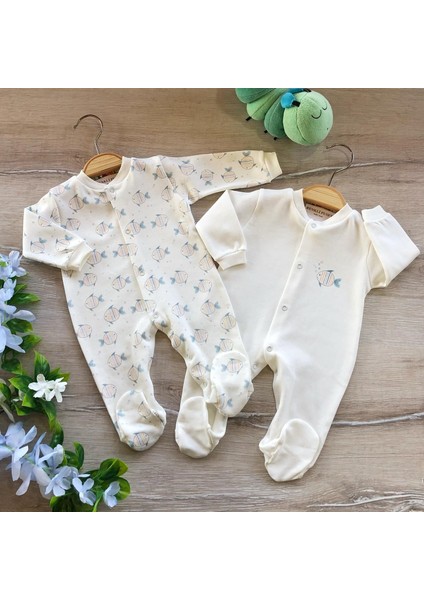 2'li Penye Bebek Tulum Takım Balık