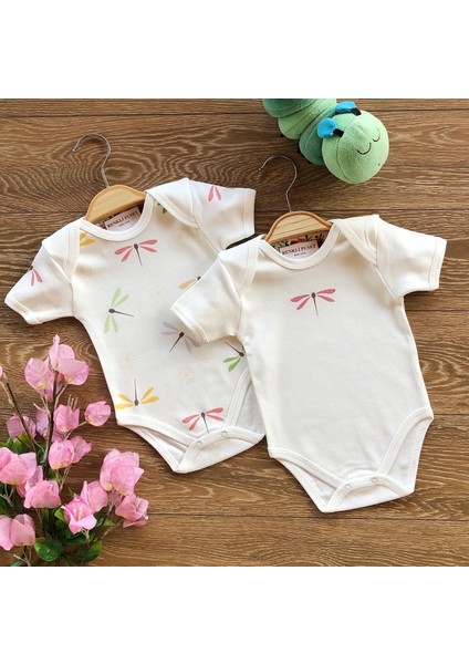 2'li Penye Bebek Kısa Kollu Body Zıbın Takım Yusufçuk