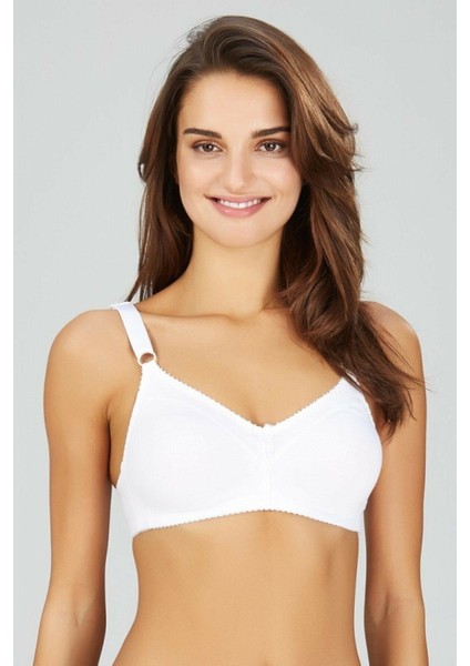Carol Pamuklu Balensiz Sütyen Beyaz 3'lü Paket