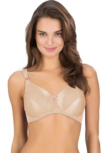 Martina Toparlayıcı Dantelli Sütyen Siyah Beyaz Ten 3'lü Paket