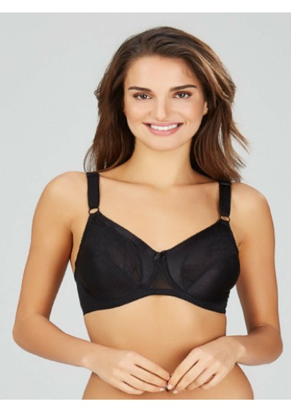 Martina Toparlayıcı Dantelli Sütyen Siyah 3'lü Paket