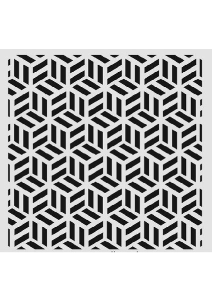 Geometrik Desenler Stencil Şablon 25X25 GE-071