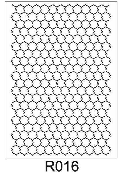 Ardışık Desen Stencil Şablon 21X30 R-016