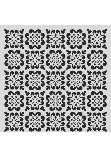 Ardışık Desen Stencil Şablon 30X30 R-070