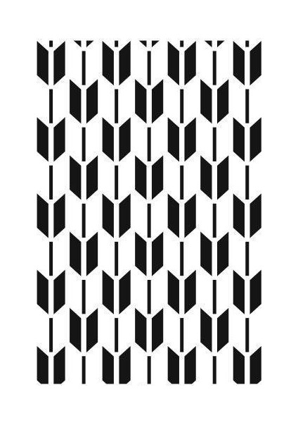 Ardışık Desen Stencil Şablon 21X30 R-055