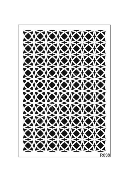 Ardışık Desen Stencil Şablon 25X35 R-038