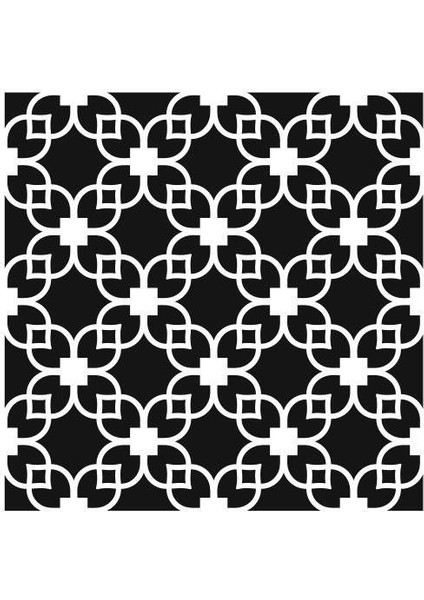 Ardışık Desen Stencil Şablon 30X30 R-054