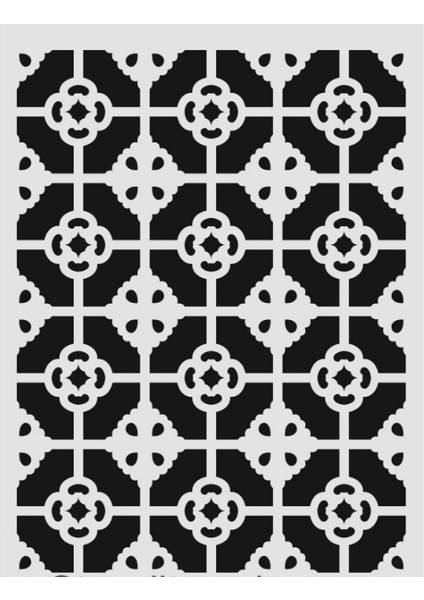 Ardışık Desen Stencil Şablon 25X35 R-041