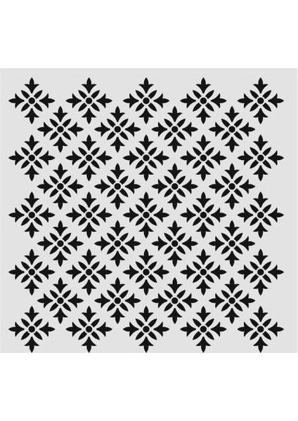 Ardışık Desen Stencil Şablon 30X30 R-069