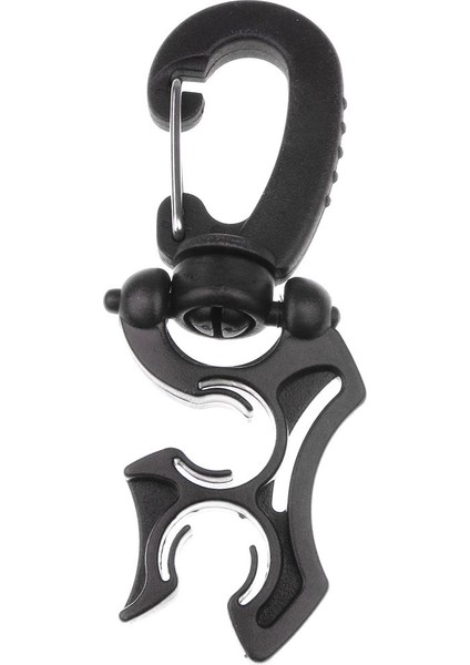 100MM Scuba Dalış Çift Bcd Hortum Tutucu Döner ve Kıvrım Klipsi Siyah (Yurt Dışından)