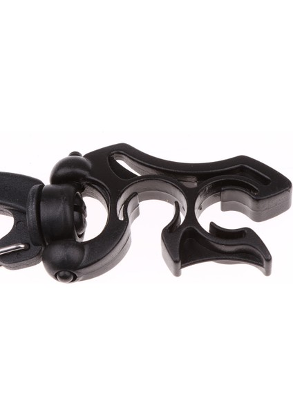 100MM Scuba Dalış Çift Bcd Hortum Tutucu Döner ve Kıvrım Klipsi Siyah (Yurt Dışından) modelleri