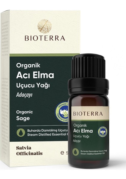 Acı Elma Uçucu Yağı (Adaçayı) 5  ml