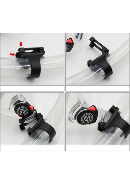 Tüplü Dalış Dalış Şnorkel Plastik Klip Şnorkel Maskesi Kaleci Tutucu, Siyah (Yurt Dışından) fiyatları