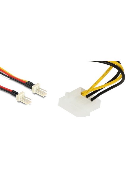 Molex To 4 Pin Fan Çoklayıcı 2 Li