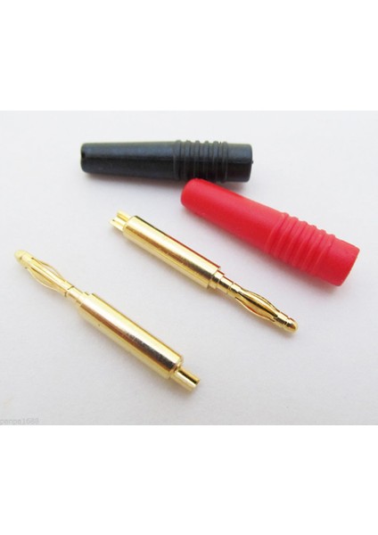 2 mm Banana Jack Gold Kırmızı-Siyah fiyatları