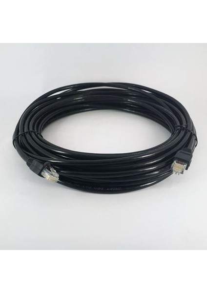 Cat6 Utp Siyah Patch Kablo 10 Metre 23 Awg