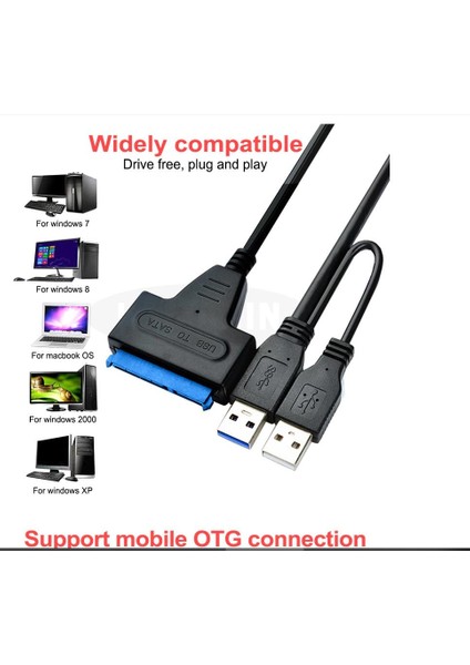 USB Sata Adaptör Adaptör Girişli