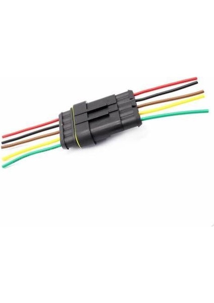 5 Pin Kablolu Su Geçirmez Konnektör Takımı