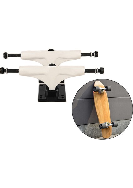 Evrensel 5 Inç Çekirdek Kaykay Kamyonlar Braketi - Alüminyum Alaşım, Premium Burçlar Longboard Kamyon Köprüsü Paten Kurulu Kamyon Braketi - Beyaz (Yurt Dışından) modelleri