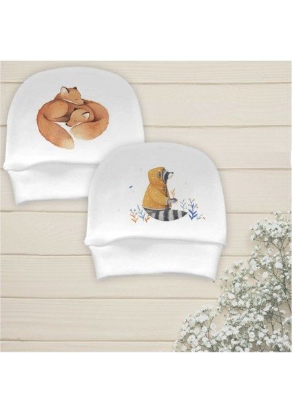 Nilesbabyshop İsme Özel Bebek Bere 2'li