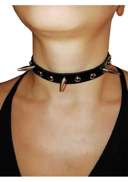 Spayk Zımba Detaylı Chocker