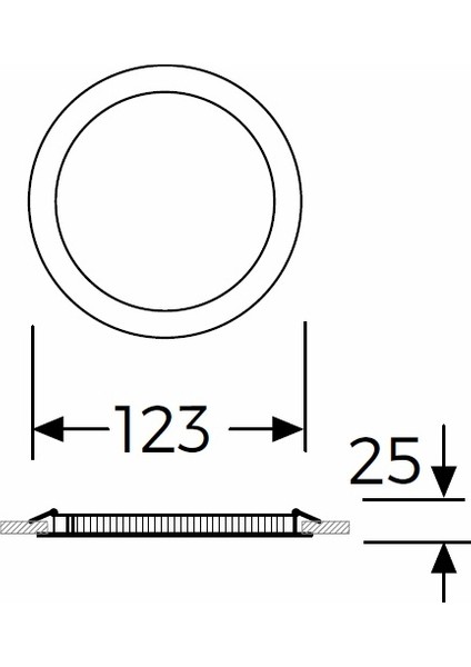 6W 3000K Slim Panel LED Günışığı fiyatları