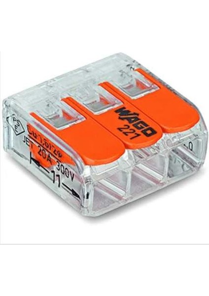 Tırnaklı 3 Lü Klemens 221-415