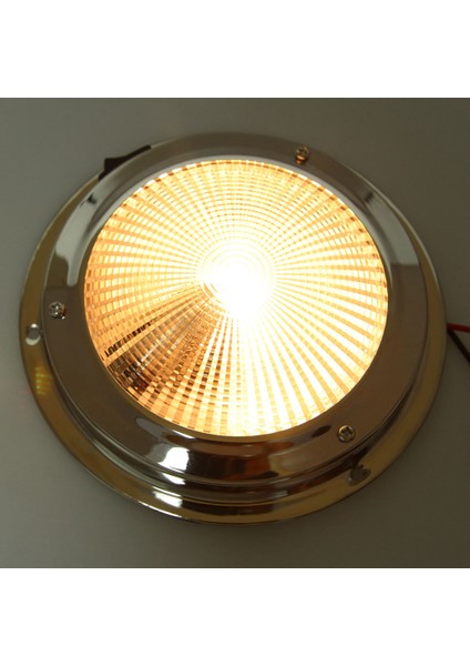 138MM Paslanmaz Çelik Deniz Tekne Tavan Kabin Kubbe Iç Işık 12 V (Yurt Dışından)