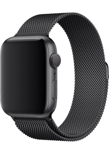 Apple Watch Seri 9 8 7 6 5 4 3 Se 38-40-41 MM Ebatlar İçin Milano Loop Çelik Örme Kordon