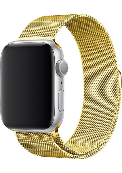 Apple Watch Seri 9 8 7 6 5 4 3 Se 38-40-41 MM Ebatlar İçin Milano Loop Çelik Örme Kordon