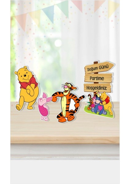 Winnie The Pooh Ayaklı Pano Seti Masa Üstü