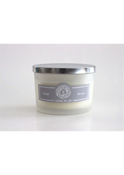 Mum 420G Soya Fig kokulu Enjoy Serisi Beyaz 725G cam 11 x 8 cm