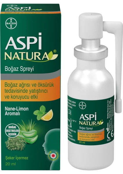 Aspi Natura Boğaz Spreyi 20 ml