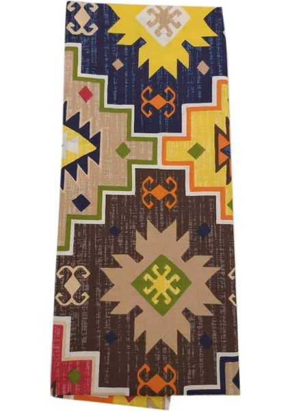 Angel Çanta Akssesuar 120X50 cm Pamuklu Astarlık Kumaş Kilim Desen Sarı Ton