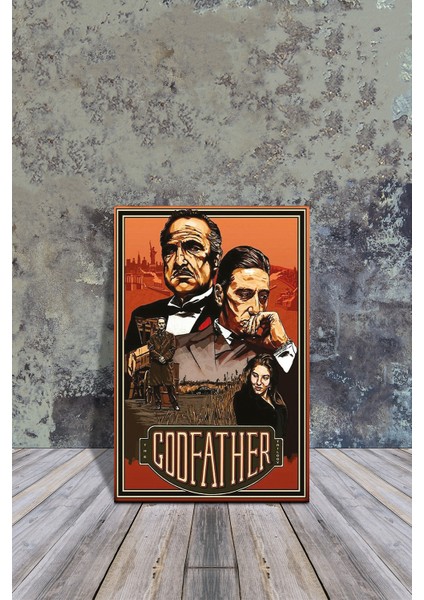 Mdf Tablo Godfather Baba 20 x 30 cm