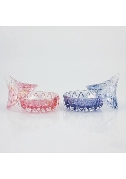 Lüsterli Mini Kubbe Cam Lokumluk & Şekerlik 2'li fiyatları