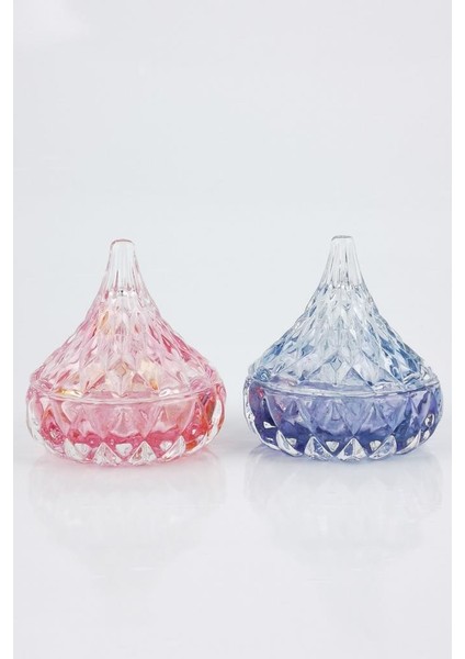 Lüsterli Mini Kubbe Cam Lokumluk & Şekerlik 2'li indirimleri