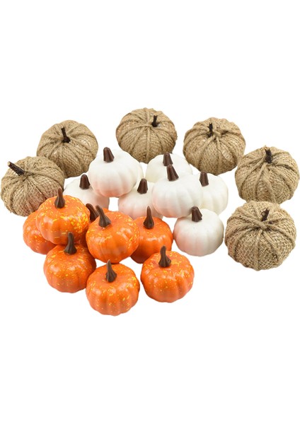 Cadılar Bayramı Için Köpük Mini Faux Yapay Kabaklar Şükran Günü Mutfak Dekor (Yurt Dışından)