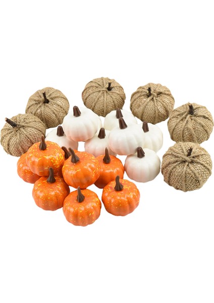 Cadılar Bayramı Için Köpük Mini Faux Yapay Kabaklar Şükran Günü Mutfak Dekor (Yurt Dışından)